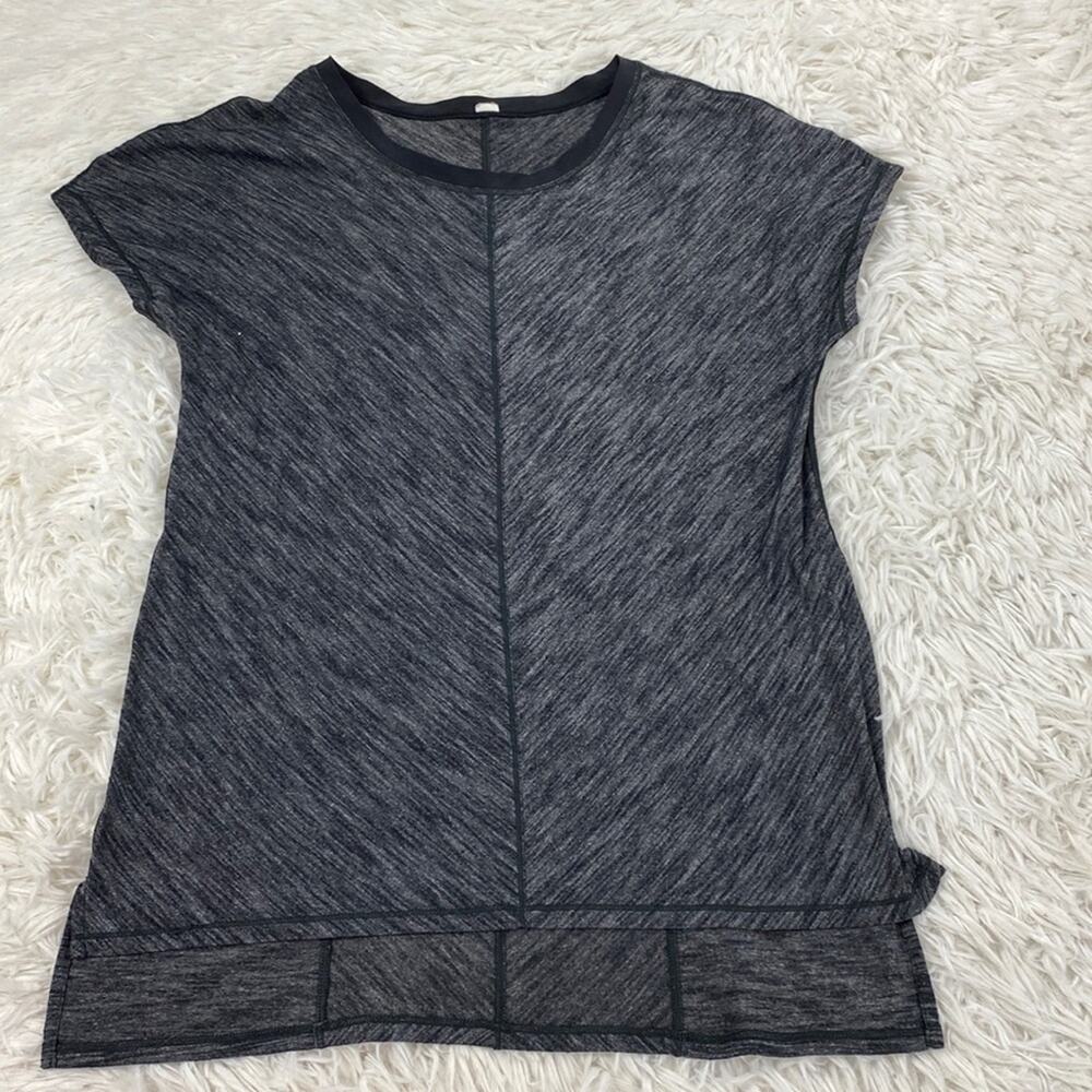 Lululemon Tee Heathered Black
